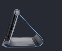 Mobile Phone Shell Plating Mirror Cover Leather Case