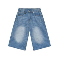 Wide Leg Retro Distressed Flared Cropped Pants