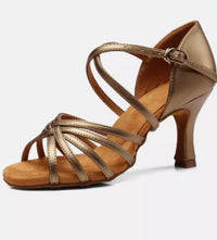 PU Cha-Cha Bullfighting Jazz Professional High-Heel Competitive Latin Shoes For Women