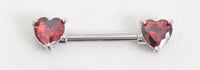 Stainless Steel Studded Tongue Nail Breast