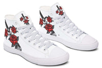 Fashion Printed Couple High Top Canvas Shoes