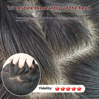 Women's Hand Woven Double Delivery Needle Wig Sheath Real Human Hair Silk Sleeve