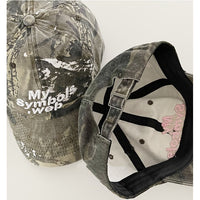 Summer Niche Retro Camouflage Tactical Baseball Cap For Women