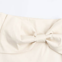 European And American Autumn New Fashion All-matching Bowknot Decoration Mini Skirt