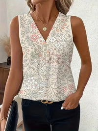 Women's Versatile Minimalist Printed Vest