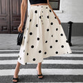 New Exquisite Polka-dot Retro Elegant A-line Skirt