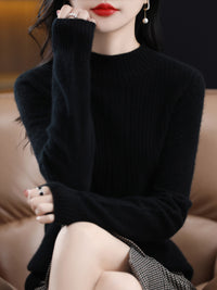 Fall And Winter Outer Wear Lazy And Versatile Knitted Bottoming Sweater
