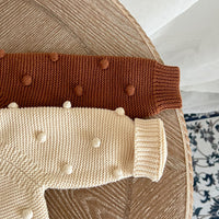 Knitted Cardigan Sweater Solid Color Simple Wool Top