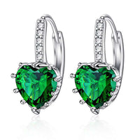 Classic Fashion Heart-Shaped Zircon Earrings