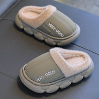 Winter Anti-slip Waterproof Cotton Slippers For Children