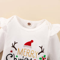 Ins Style Baby Clothing Four-piece Set With Floral Flying Sleeves
