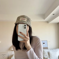 American-style Vintage Striped Patch Baseball Cap