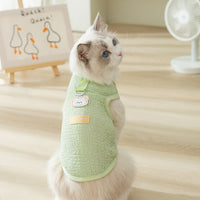 Fashion Hollowed-out Breathable Bear Patch Cat Clothes