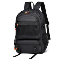 Mens Large-capacity Solid-color Minimalist Business Backpack