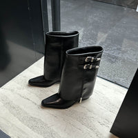 Women's rough and versatile cowboy boots