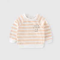 Western Style Long-sleeved Pure Cotton Round Neck T-shirt Top