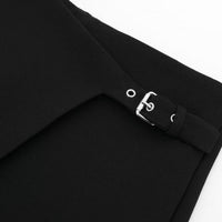 French-style Asymmetrical High-waisted Casual Shorts