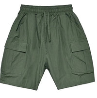 Casual Men's Loose Big Pocket Cargo Green Shorts