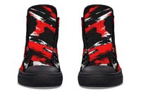 Printed Couple High Top Canvas Shoes