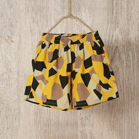 Women's Loose Outer Wear Elastic Waist Casual Cotton Linen Shorts