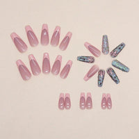 Mid-length European And American Pop French Manicure