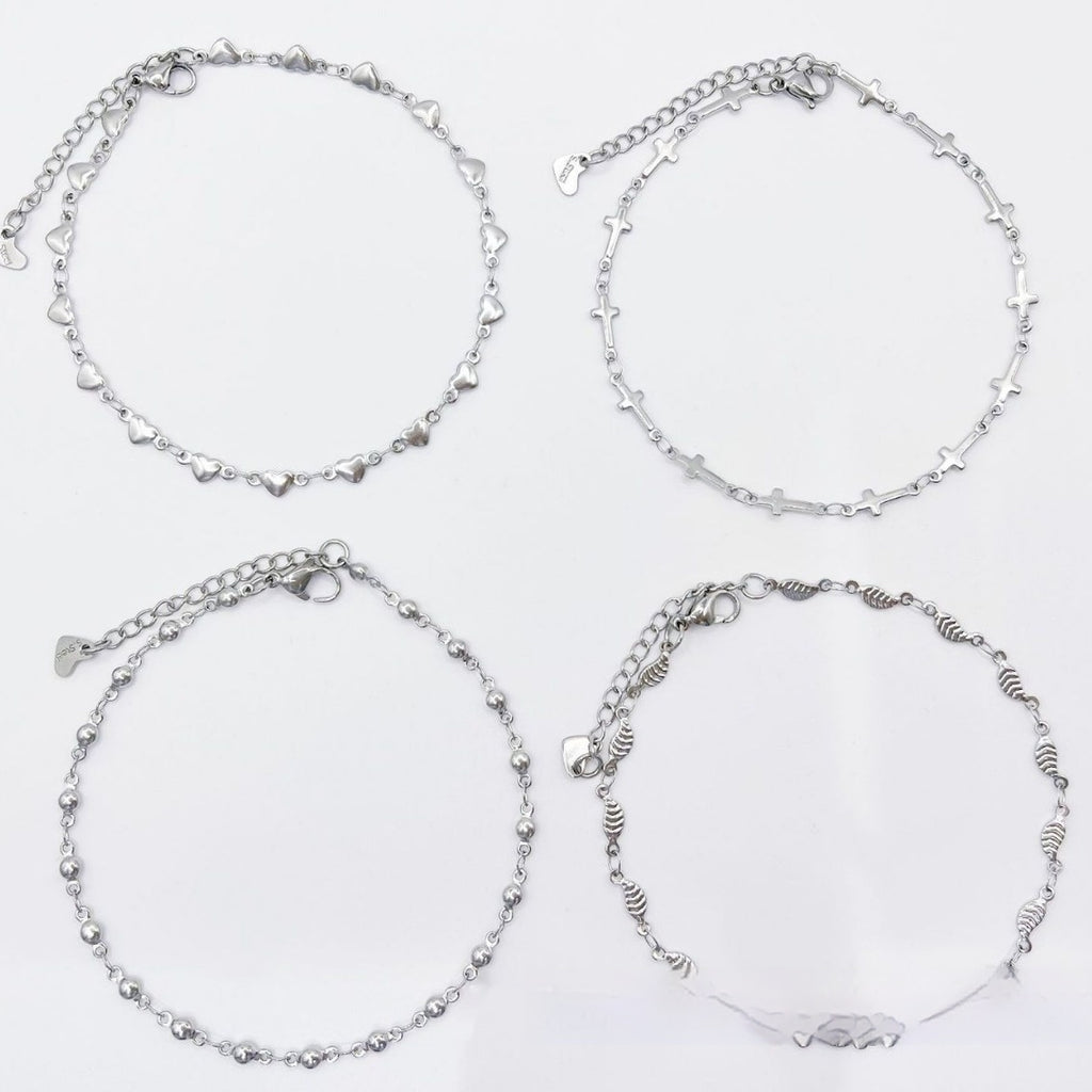 European And American Style Fashion Special-interest Stainless Steel Anklets Love Anklet Multi-style Ins