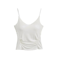 Womens Tank Top With Chest Pads Bodycon Style