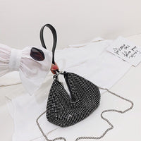 Rhinestone One-shoulder Messenger Dumpling Bag