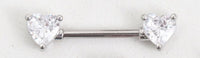 Stainless Steel Studded Tongue Nail Breast