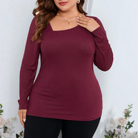 Women's Long Sleeve Slim Fit Knit Pullover Top