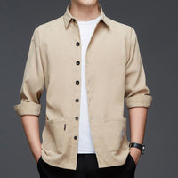 All-matching Shirt Men's Pocket Coat Top Bottoming Shirt