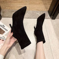 Womens Spring Autumn Stiletto Mid-Calf Boots