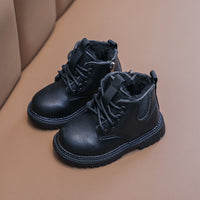 Single Leather Net Celebrity Foreign Trade Baby Short Boots