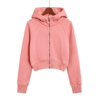 Women's Short Slim Outdoor Sports Hoodie