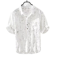 Summer Menswear Pu Shuai Short-sleeved T-shirt Lapel Polo Shirt