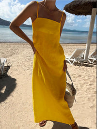 Cotton-Linen Comfortable Vacation Dress For Women