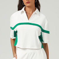Casual T-shirt With A Polo Collar Quick-drying Fitness And Yoga Wear