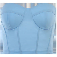 Tube Top Fishbone Chest Cup Waist Sexy Vest All-match Top