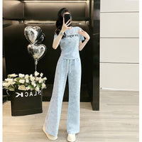 Women's Fashionable Slimming Casual Short-Sleeve Set