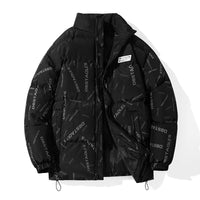 Men's Stand Collar Loose Down Cotton Jacket