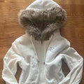 American Retro Hot Girl Hooded Women's Zipper Casual Waist-tight Sweater