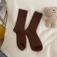 Thickened Wool Socks For Women Warm Mid-calf Length