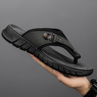 Flip Flops Men's Summer Outdoor Non-slip Wear-resistant Flip-flops Soft Bottom