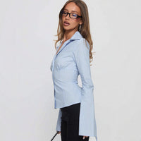 Striped Long-sleeve Shirt Autumn Chic New Style