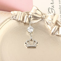 European And American Simple Crown Belly Button Button Amazon Belly Button Nail