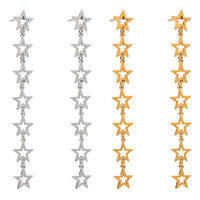 Stainless Steel Star Earrings For A High-End