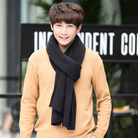 Casual Solid Color Warm And Long Couple Scarf