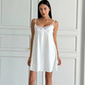 Women's Skin-friendly Soft Satin-and-lace Slip Nightgown