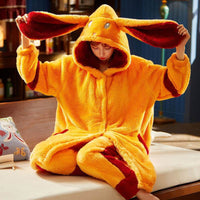 Sweet Fall Pajamas Flannel Nightgown Women