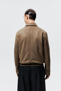 Men's Suede Lapel Jacket